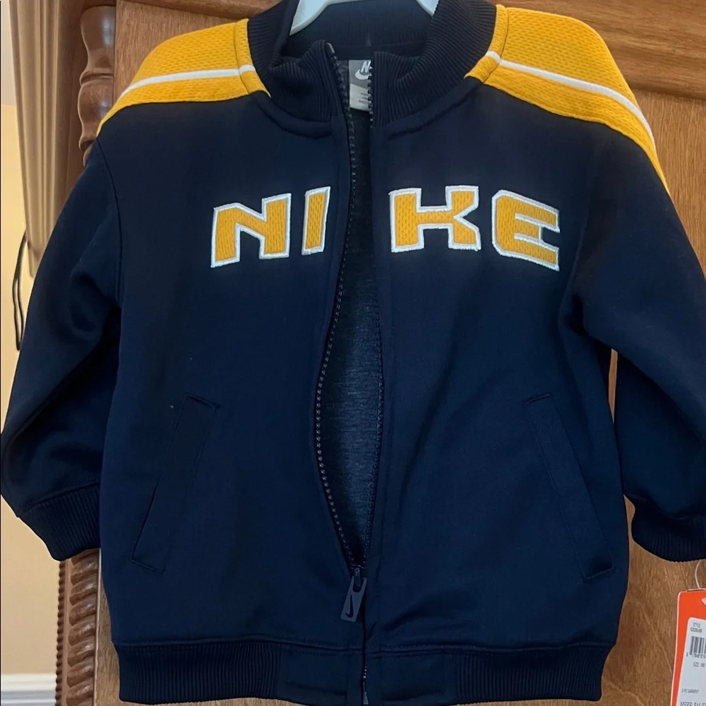 Nike Kids Jacket Dark Blue and Gold Jacket Toddler 18 months NWT